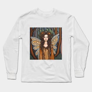 Kate Beckinsale as a fairy in the woods Long Sleeve T-Shirt